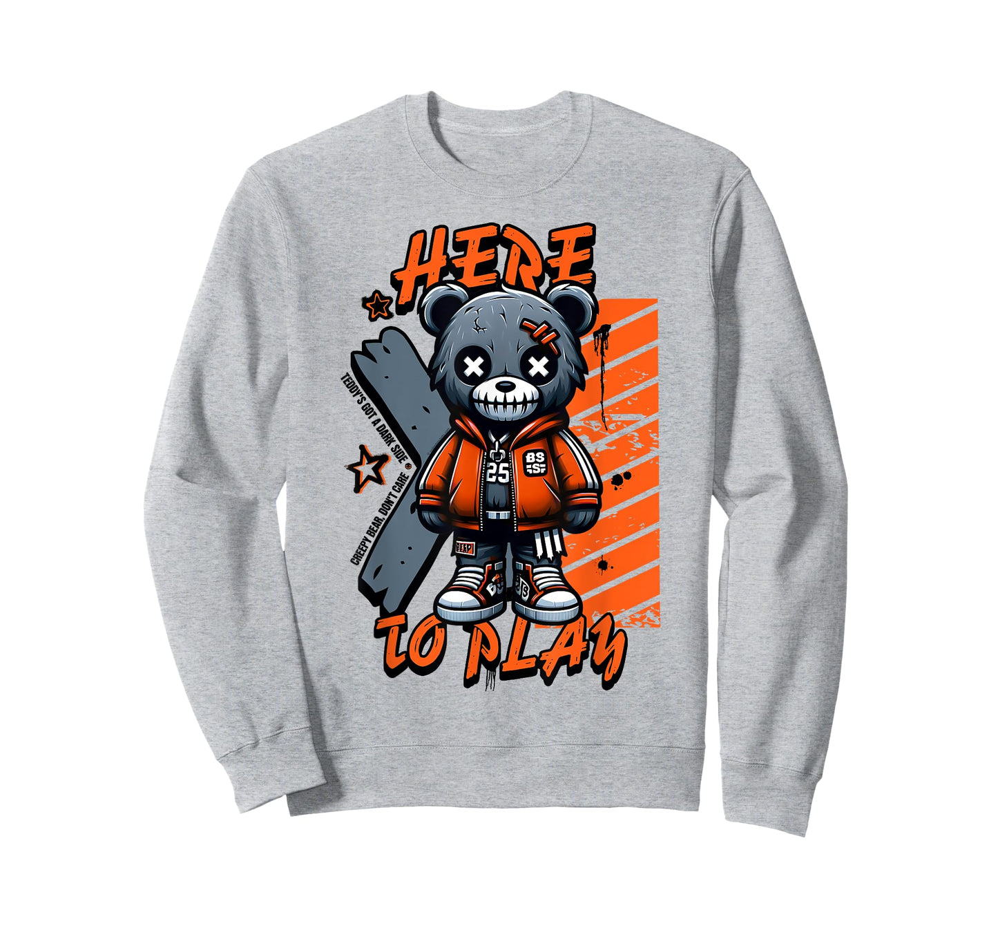 Scary Cute Teddy Bear Here to Play Pastel Goth Style Creepy T-Shirt