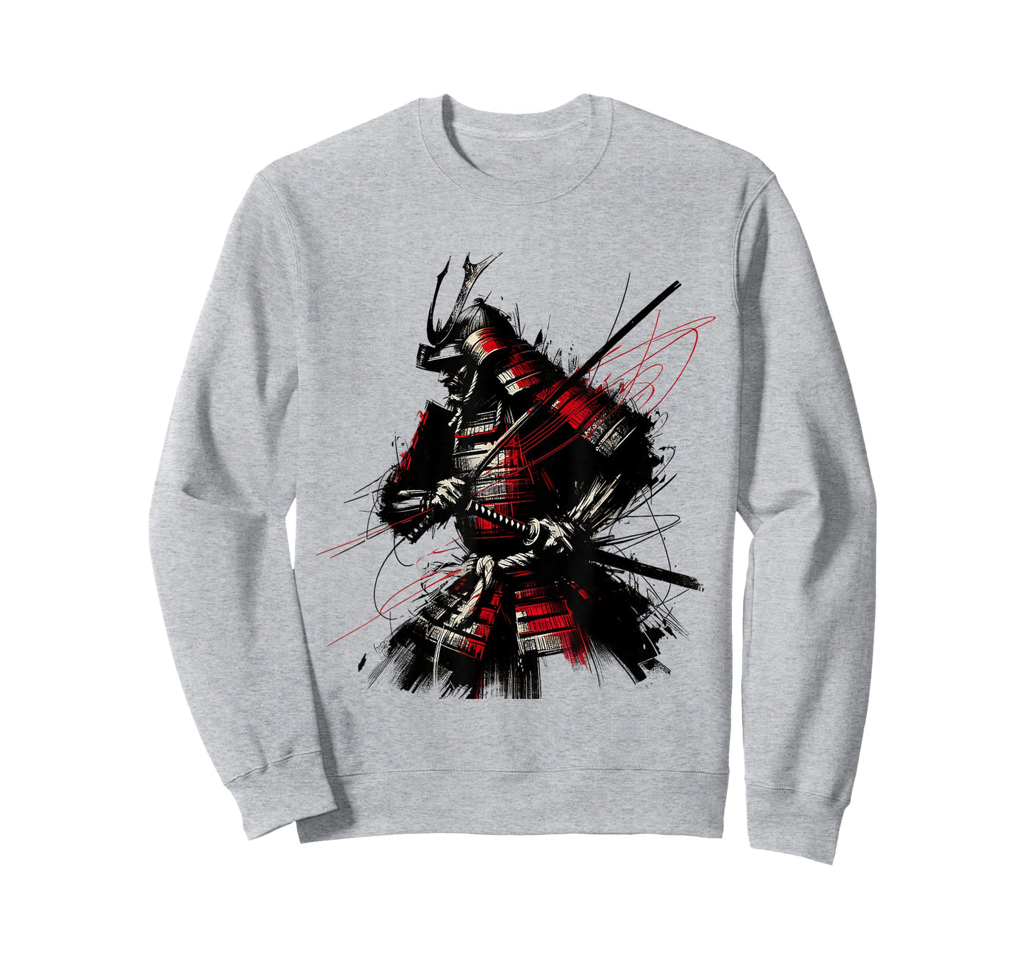 Samurai Brush Stroke Japanese Art Samurai Vintage Fighter T-Shirt