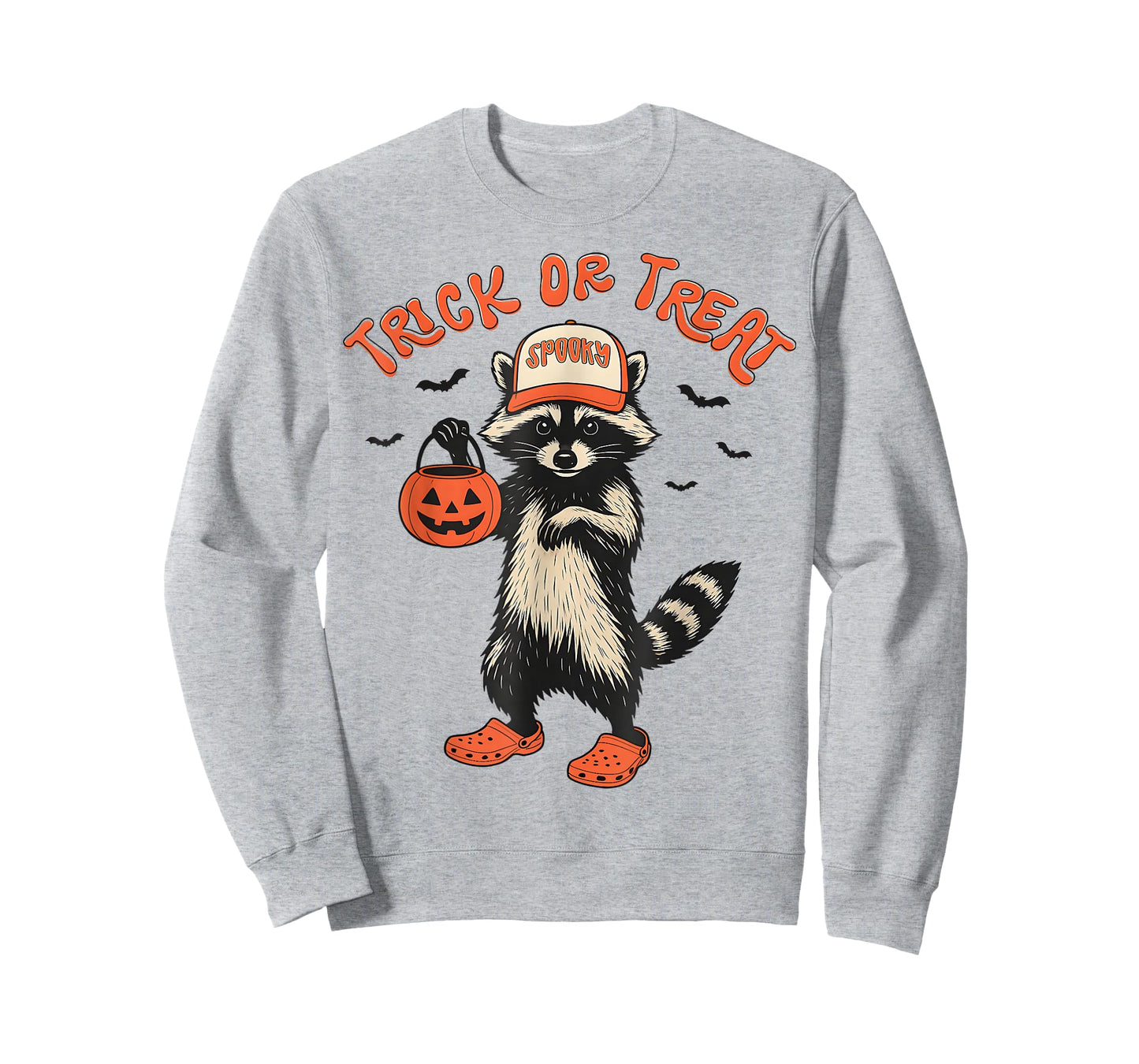 Trick Or Treat Spooky Raccoon Feral Halloween Men Women Kid T-Shirt
