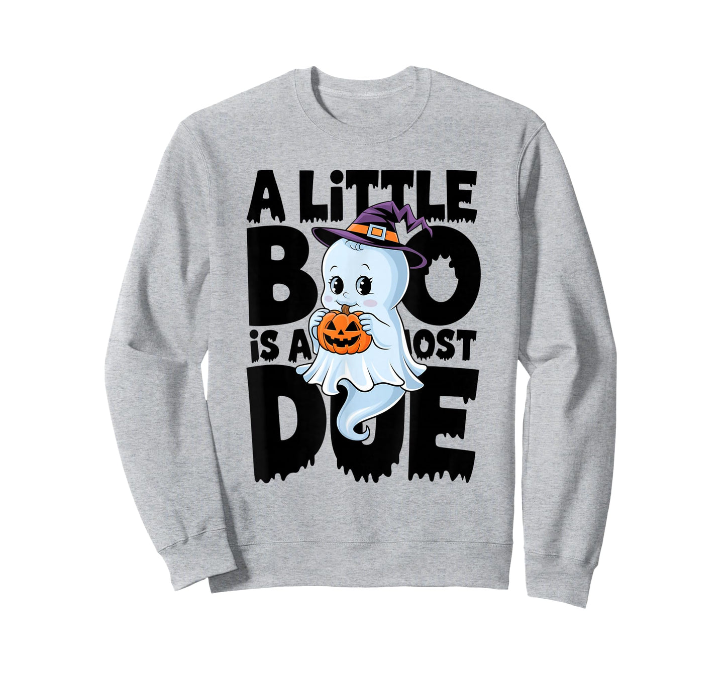Little Boo Is Almost Due Halloween Pregnant Baby Ghost T-Shirt