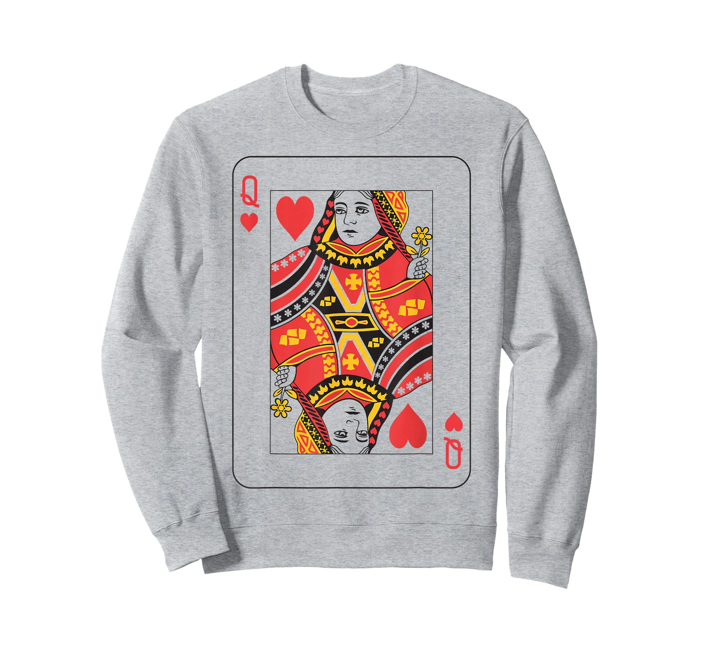 Queen of Hearts | Deck of Cards Front and Back Group Costume T-Shirt