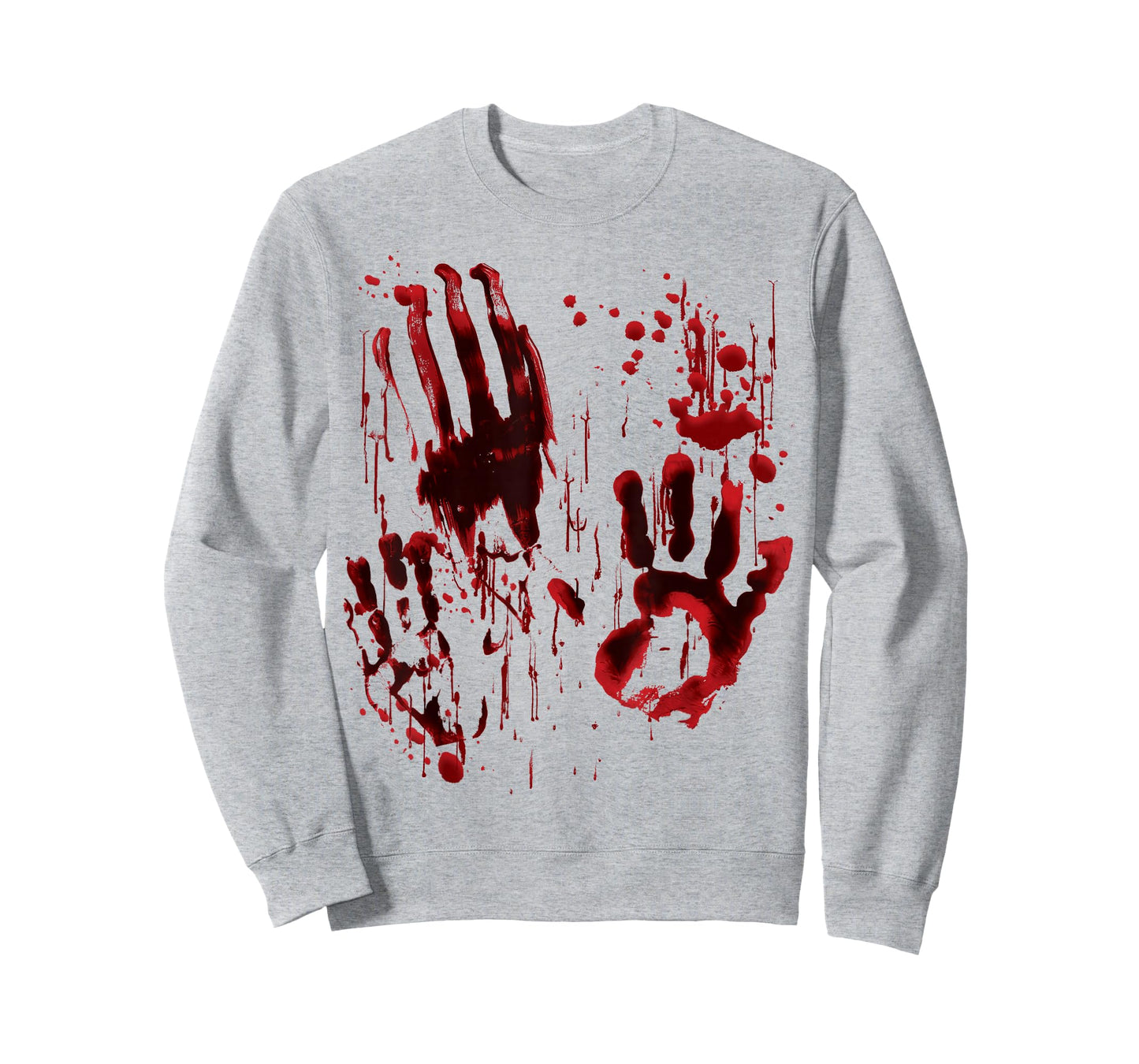 Blood Splatter Blood Stained Bloody Hand Print Zombie Horror T-Shirt