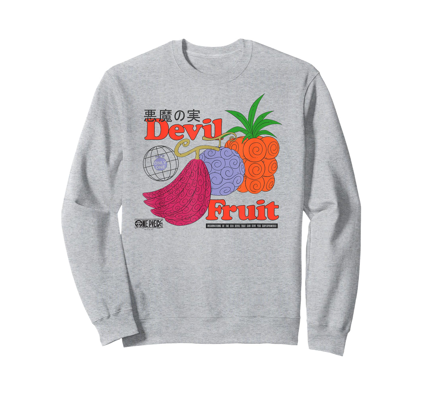One Piece Anime Vintage Devil Fruit Ad with Kanji T-Shirt