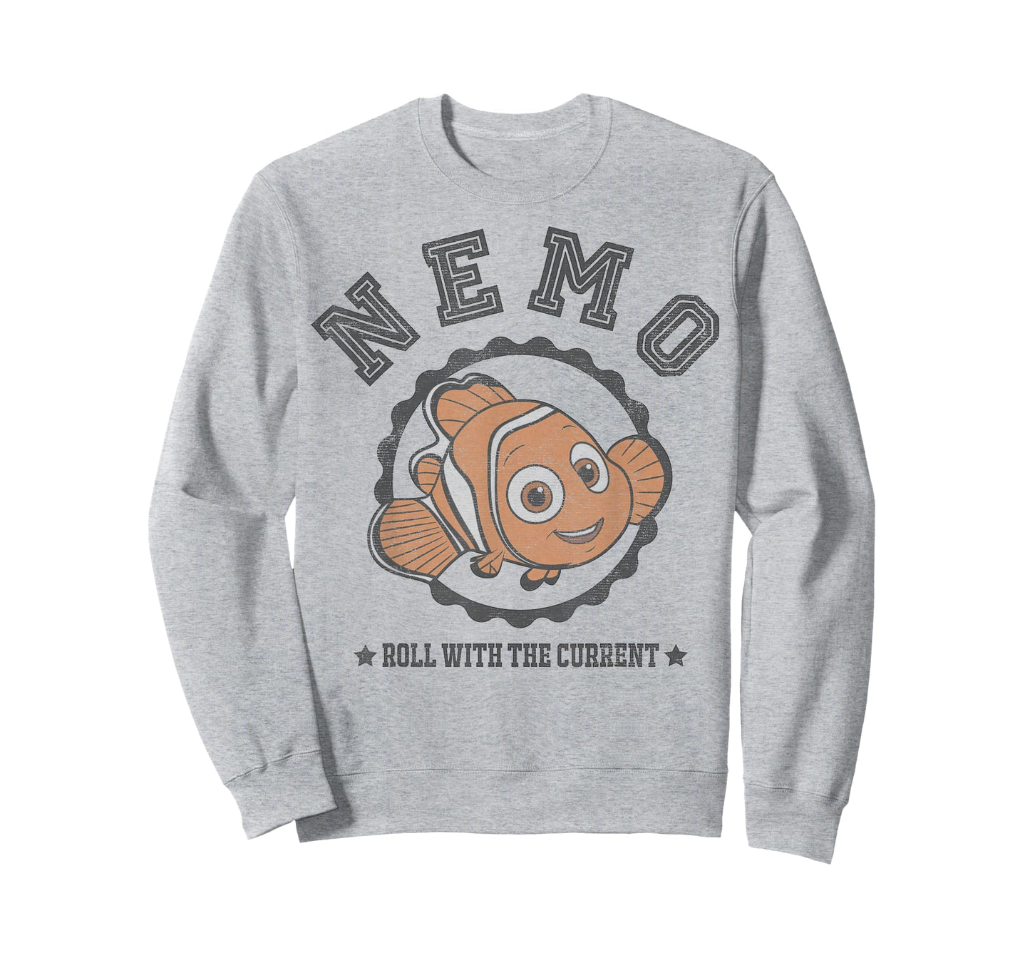 Disney Pixar Finding Dory Nemo Roll with The Current Logo T-Shirt