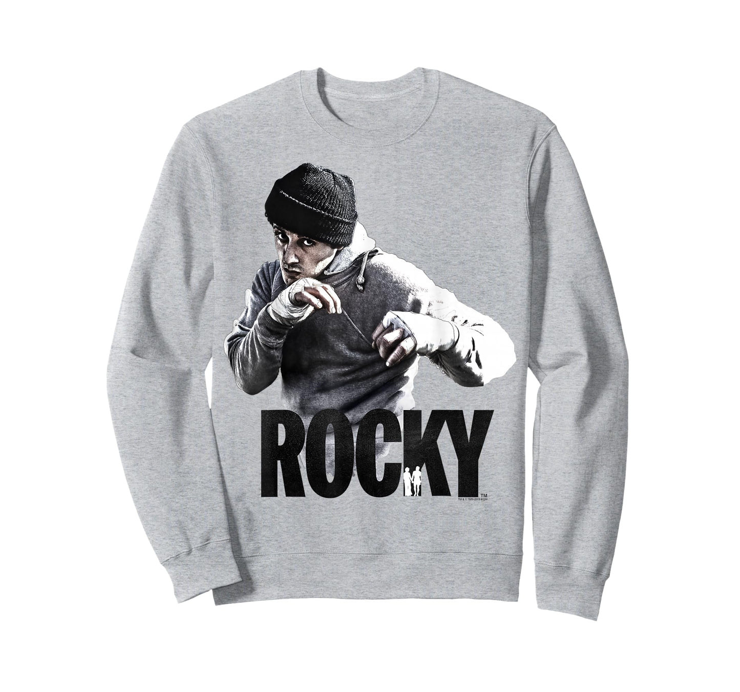 Rocky Shadow Boxing Portrait Logo T-Shirt