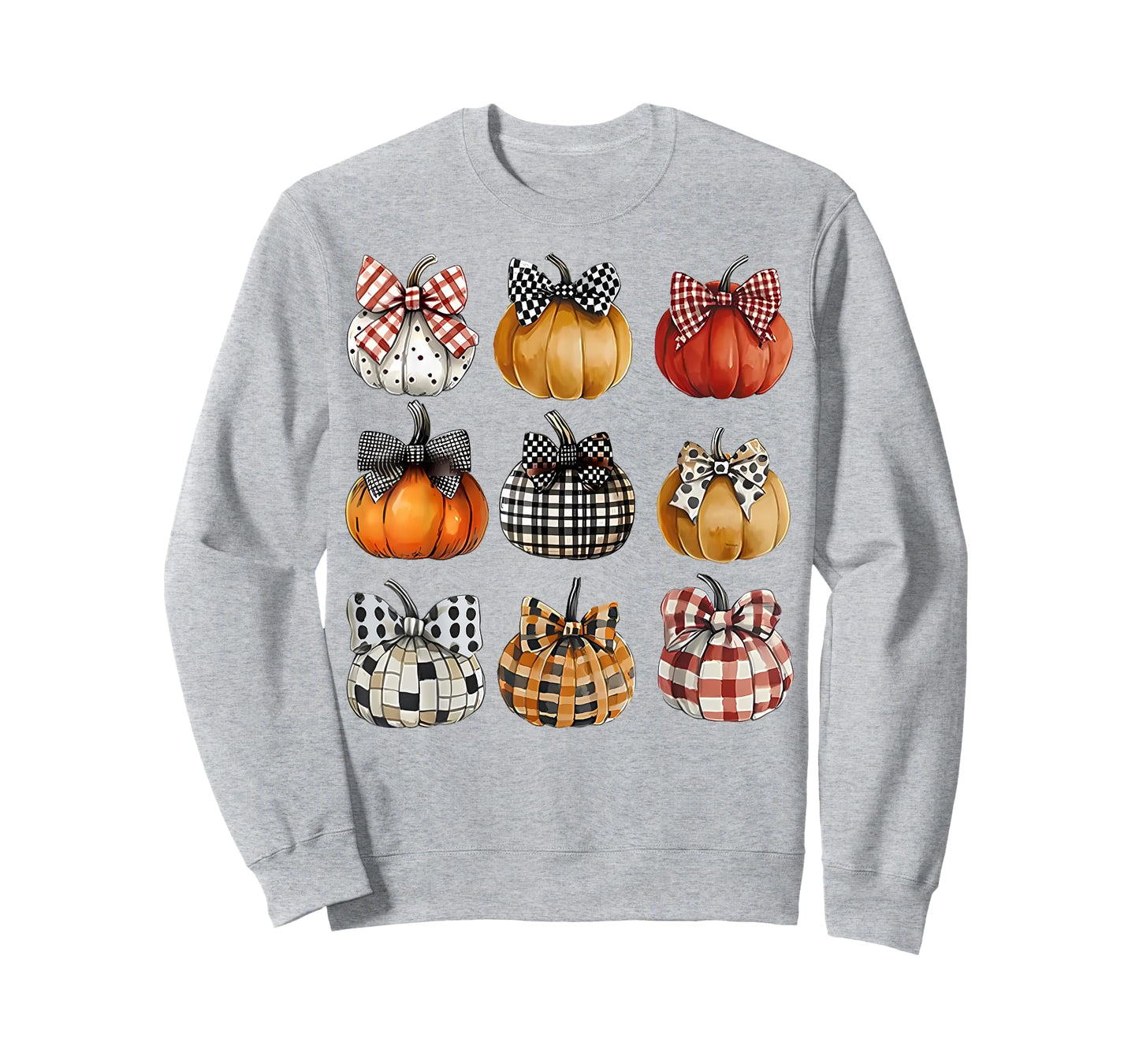 Coquette Bow Pumpkin Season Thanksgiving Autumn Fall Leaves T-Shirt