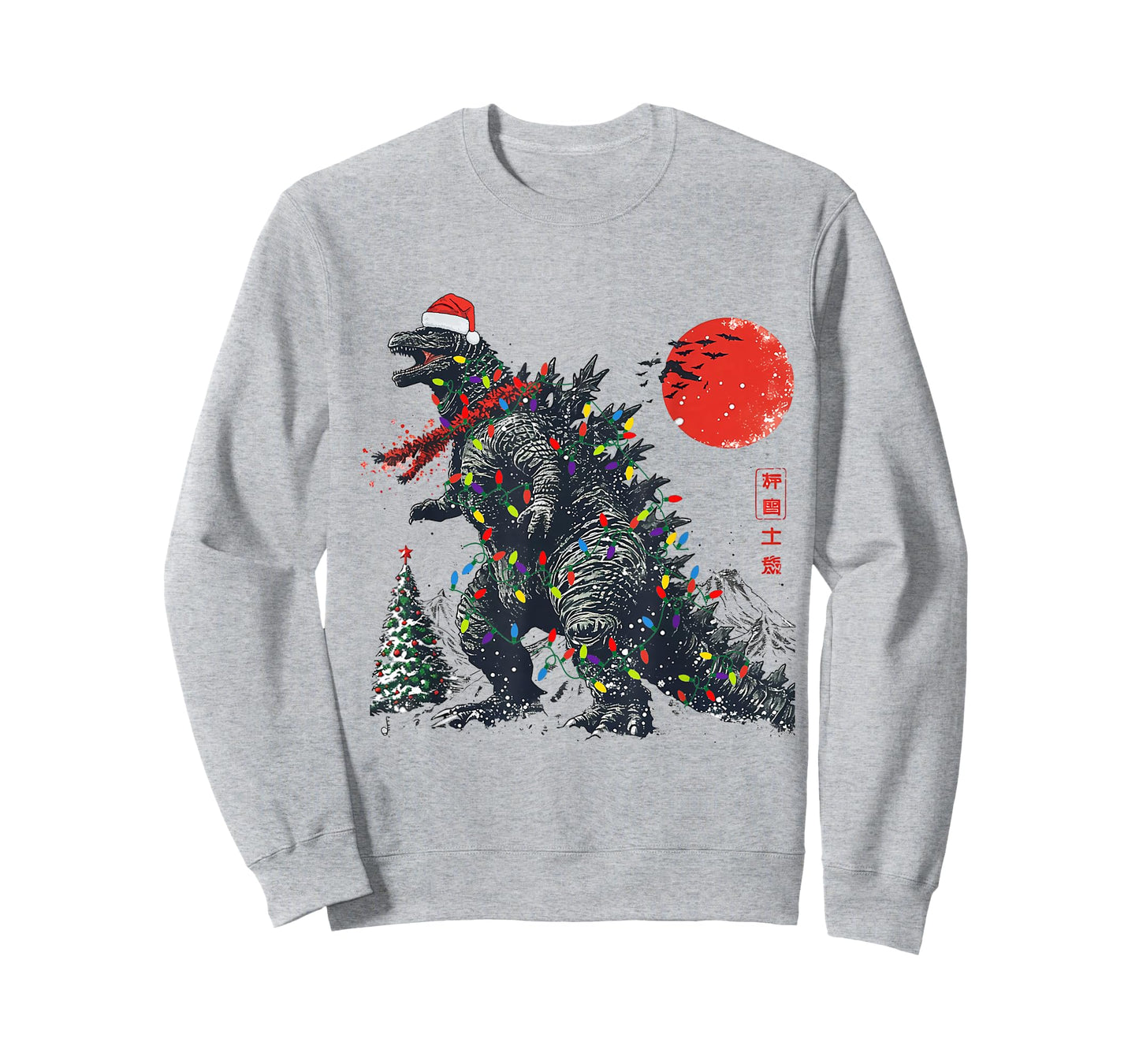 Kaiju Christmas Santazilla Japanese Monster Men Boys T-Shirt
