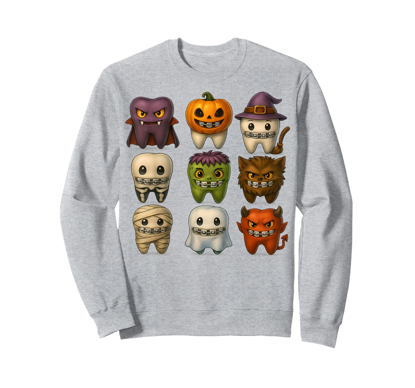 Funny Halloween Braces Squad Dentist Costume T-Shirt