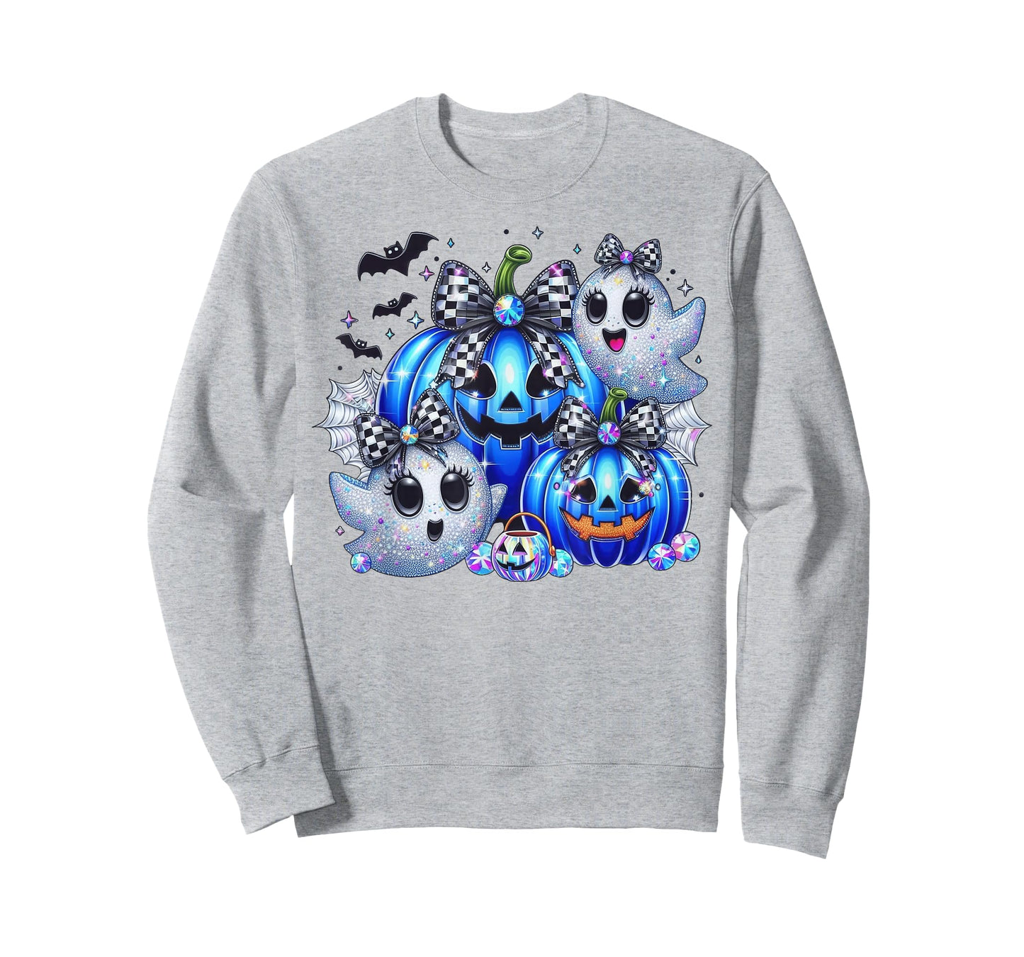 Vintage Dallas Ghost Cute Ghost Halloween Blue Pumpkin T-Shirt