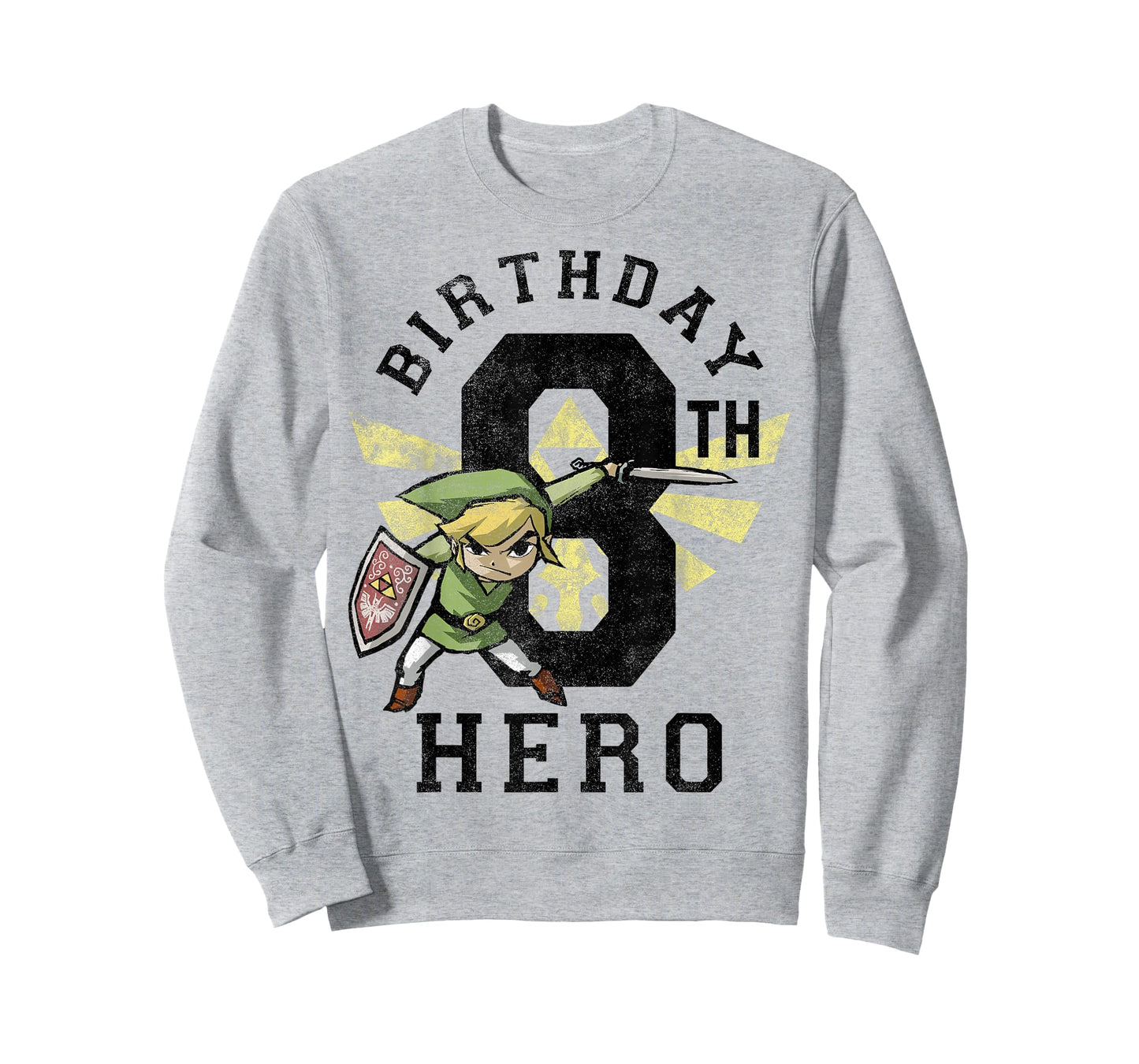 Legend Of Zelda Link 8th Birthday Hero Triforce Logo T-Shirt