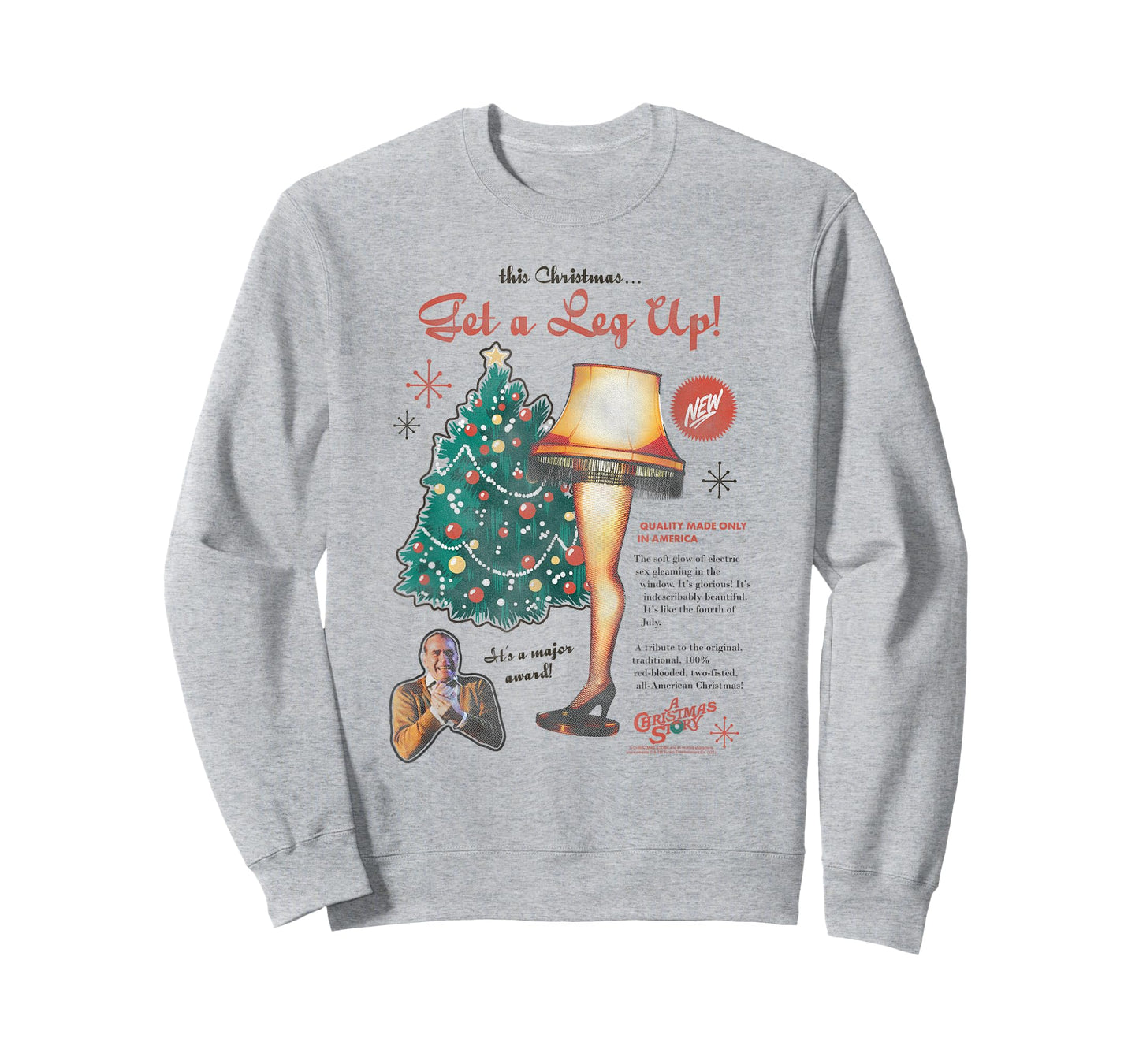 A Christmas Story Leg Lamp Retro Advertisement Holiday T-Shirt