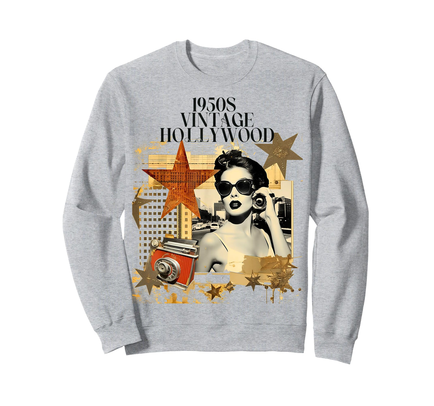 Retro Vintage Hollywood California Design T-Shirt