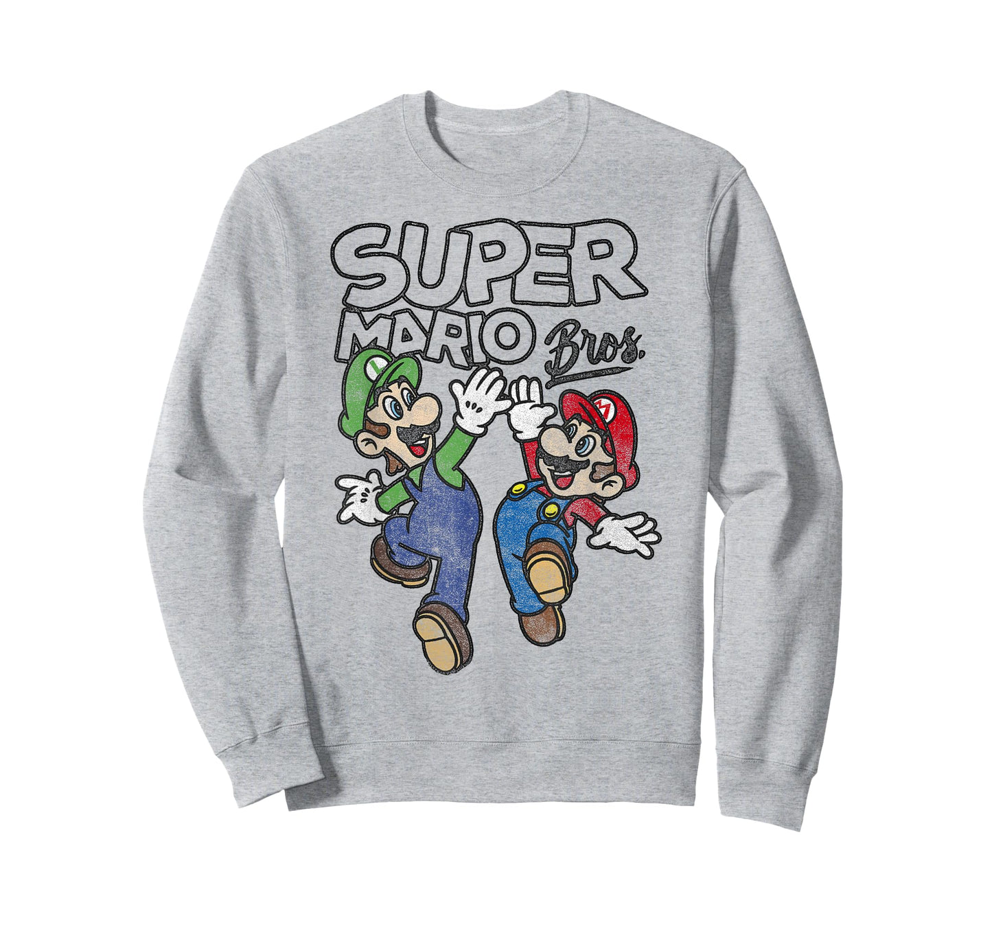 Super Mario Bros. Luigi And Mario High Five Portrait T-Shirt