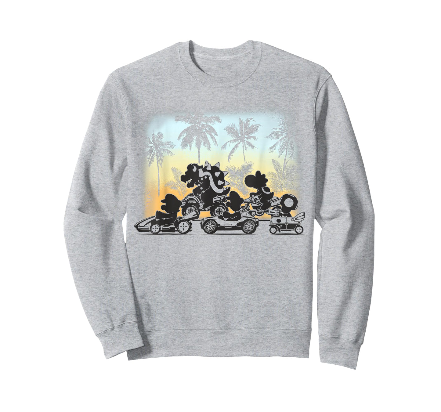 Mario Kart Tropical Silhouette Racers T-Shirt
