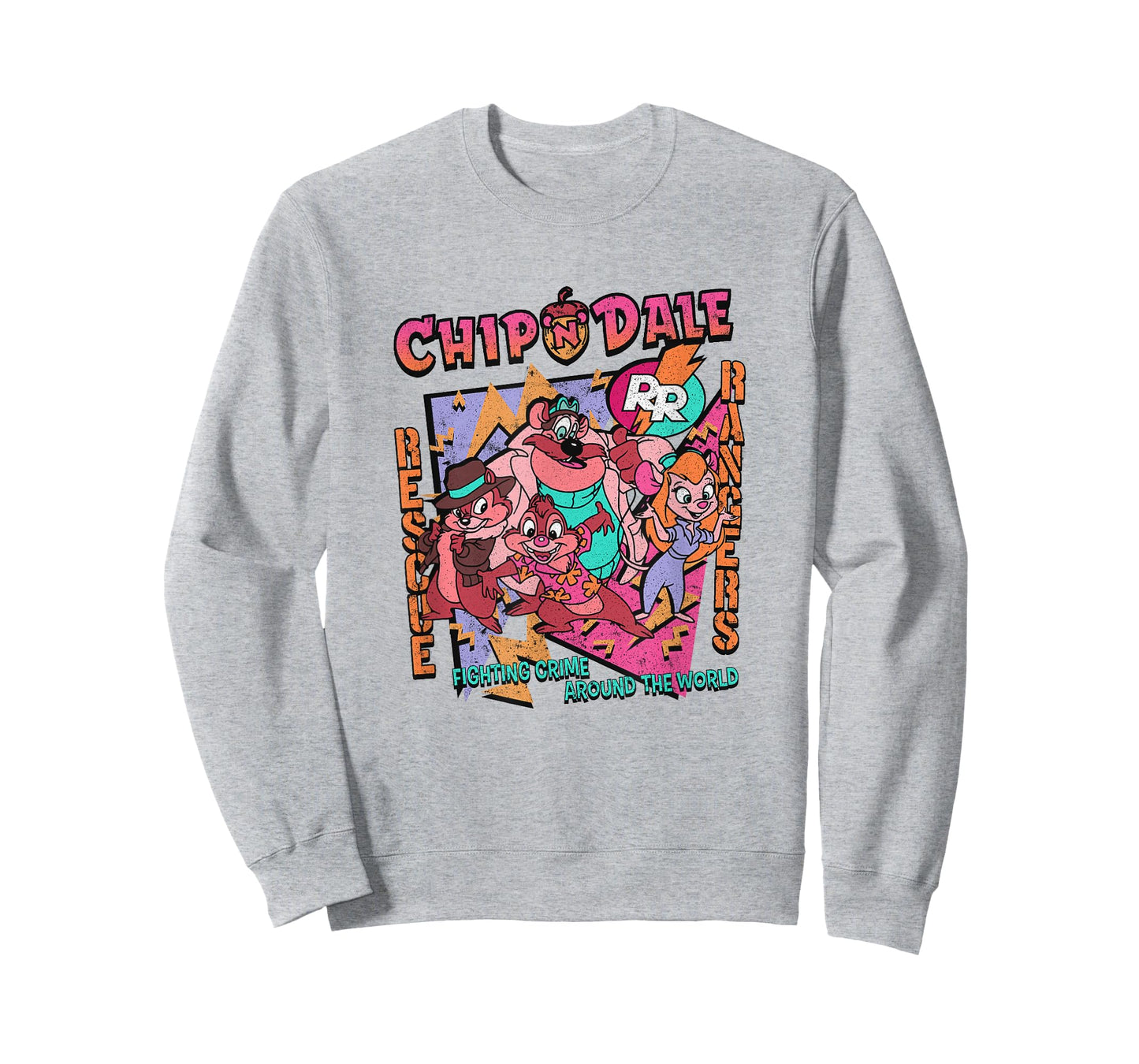 Disney Chip 'n' Dale Rescue Rangers Group Shot Retro Logo T-Shirt