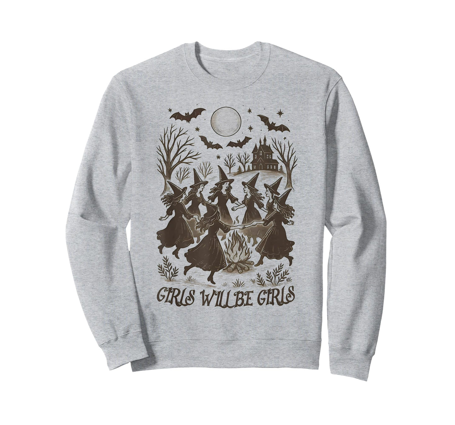 Witch Witches Halloween Girl Will Be Girls Spooky Season T-Shirt