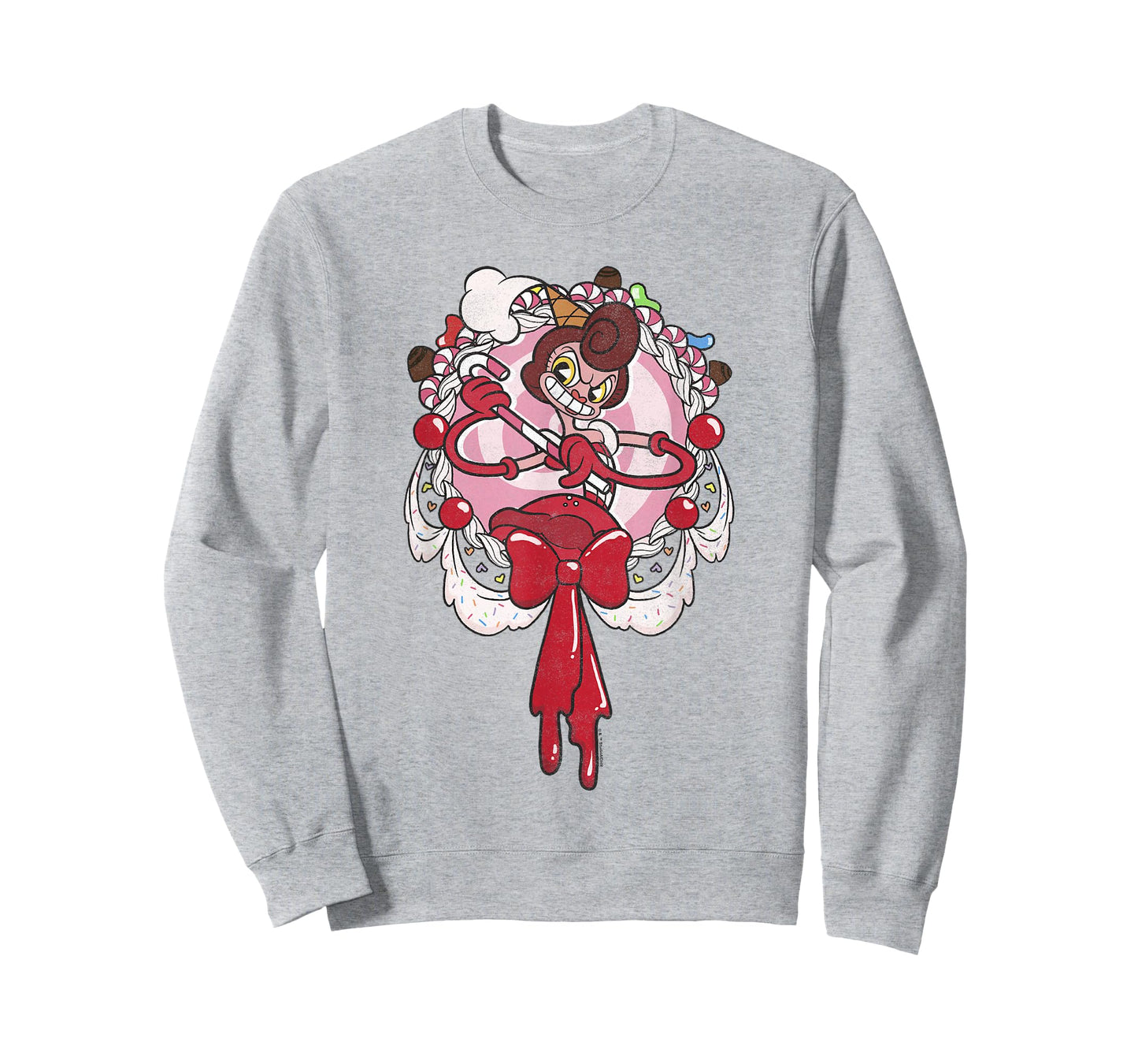 Cuphead Baroness Von Bon Bon Melting Candy Frame Portrait T-Shirt