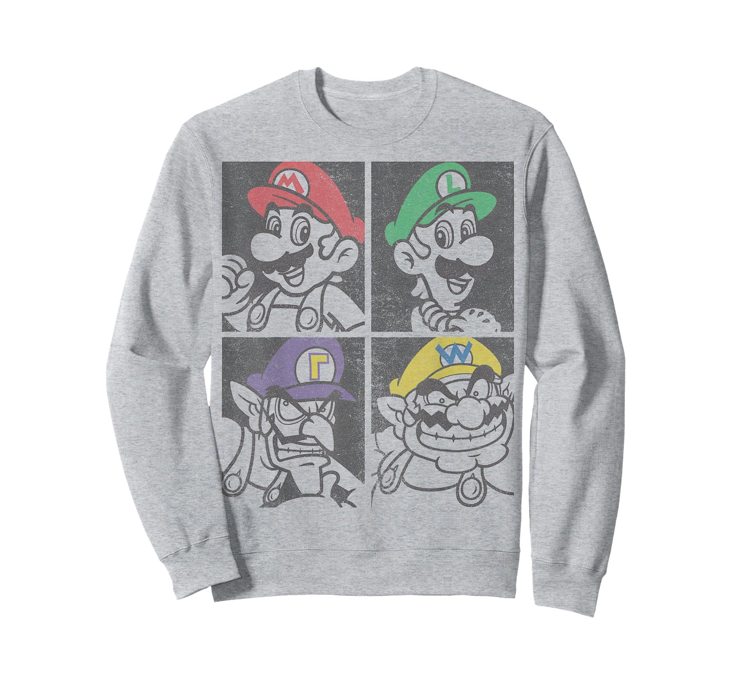 Super Mario Mario Luigi Wario Waluigi Box Up T-Shirt
