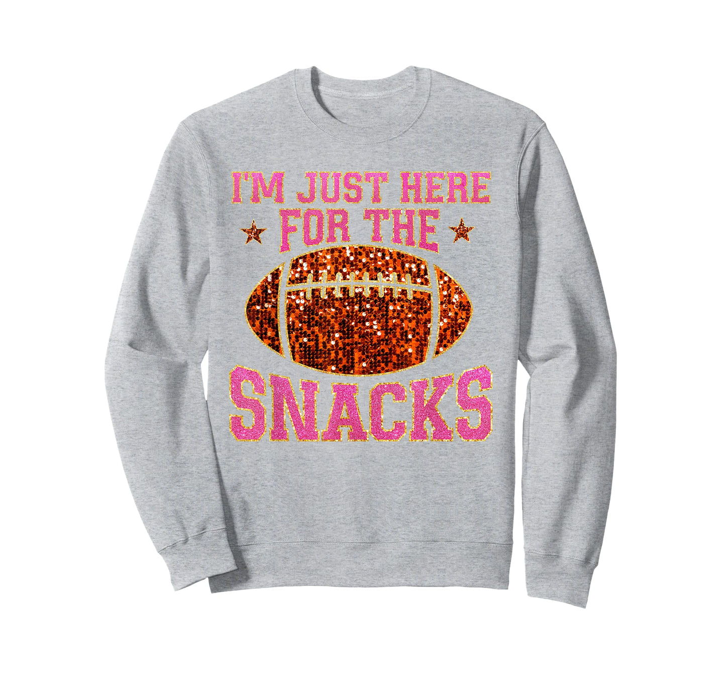 Im Just Here For The Snacks Football Game Day For Women Girl T-Shirt
