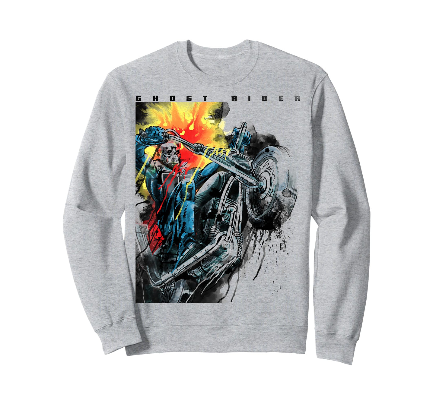 Marvel Ghost Rider Motorcycle Poster T-Shirt