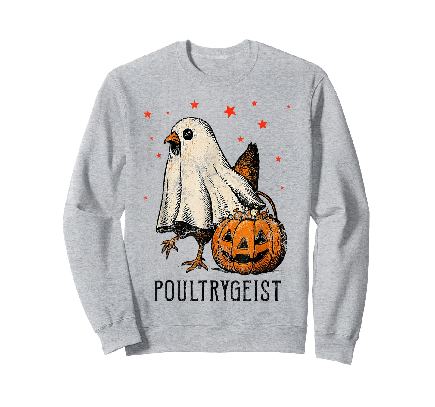 Poultrygeist Chicken Ghost Pumpkin Costume Halloween T-Shirt