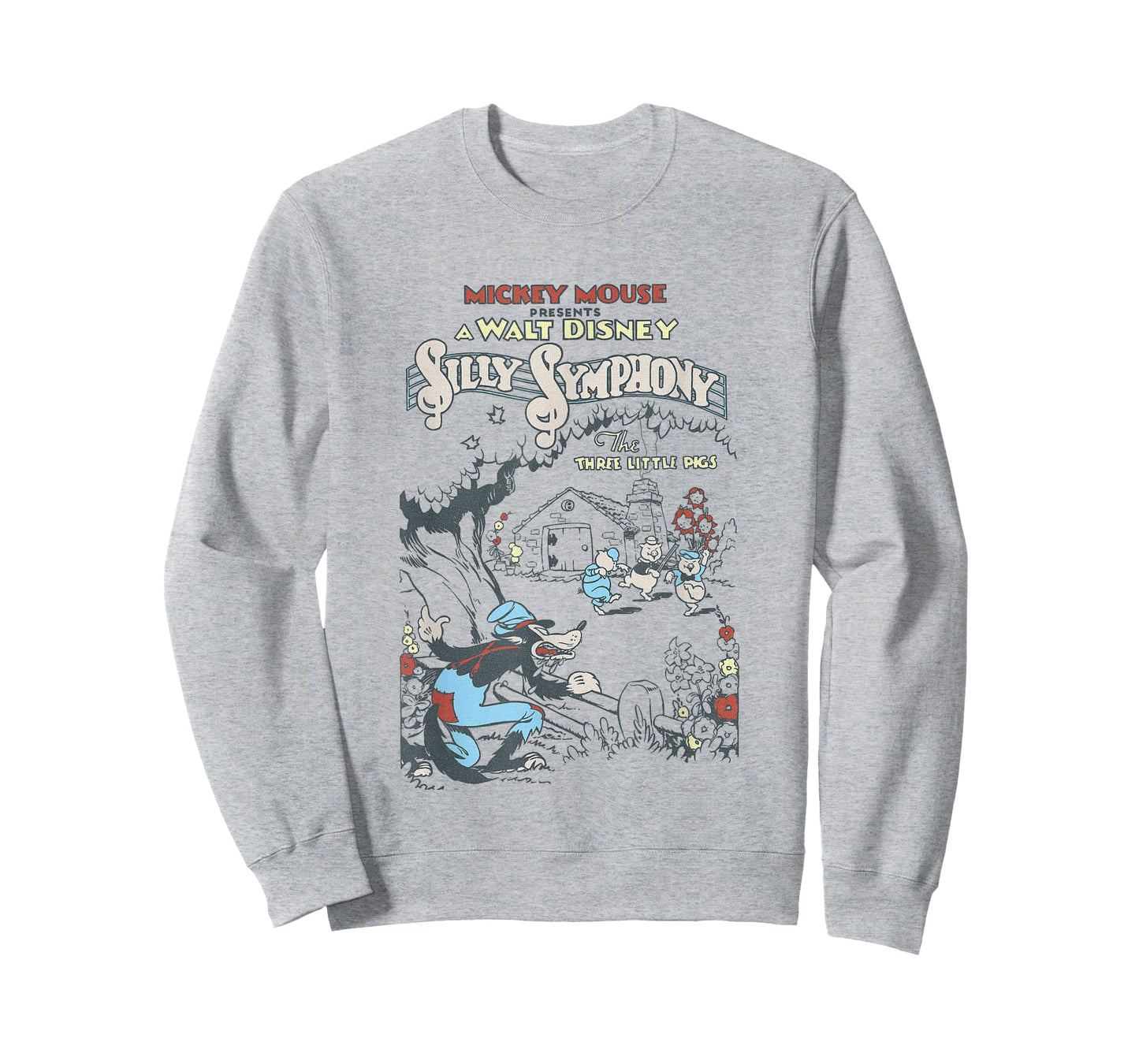 Disney Silly Symphonies Present The Three Little Pigs Retro T-Shirt