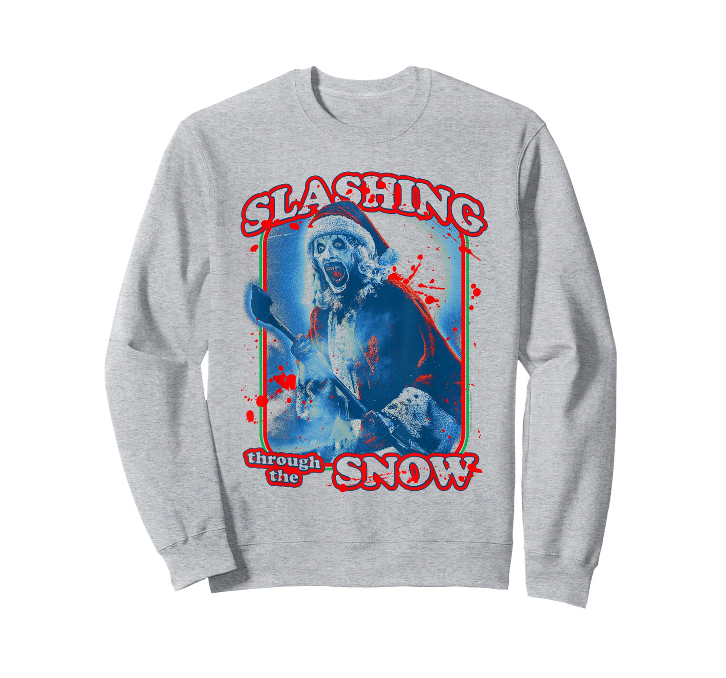 Terrifier Slashing Through The Snow Christmas Horror Movie T-Shirt