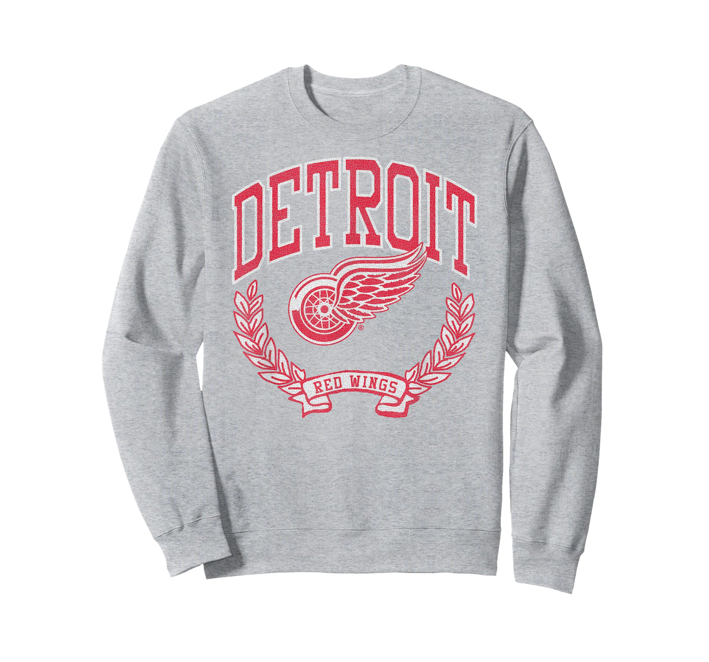 Detroit Red Wings Vintage Victory Gray Officially Licensed T-Shirt