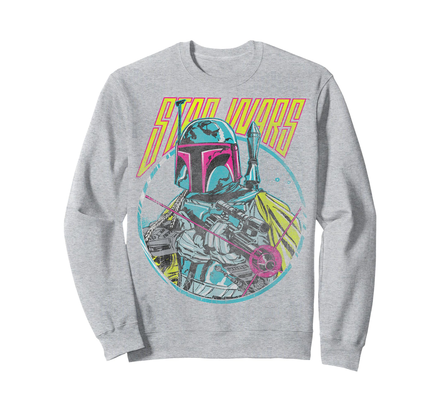 Star Wars Boba Fett Neon Blaster Vintage Graphic T-Shirt C2 T-Shirt
