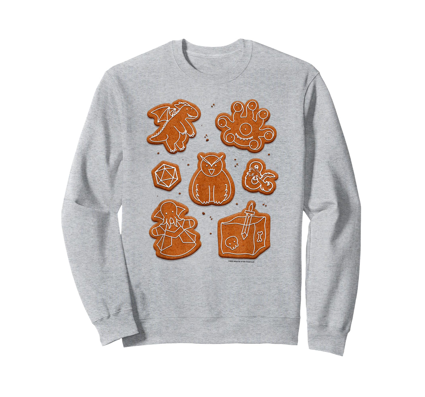 Dungeons & Dragons Christmas Gingerbread Monster Cookies T-Shirt