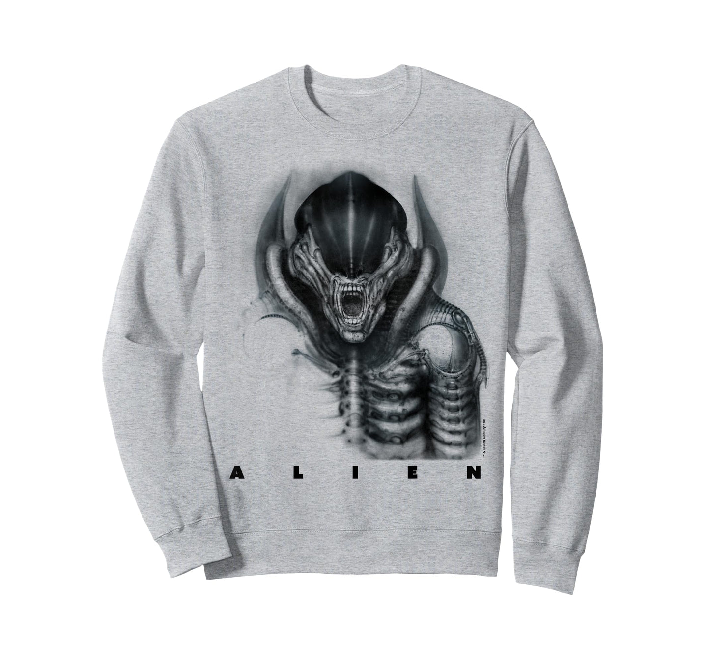 Aliens Iconic Epic Xenomorph Faded Big Chest Epic Portrait T-Shirt