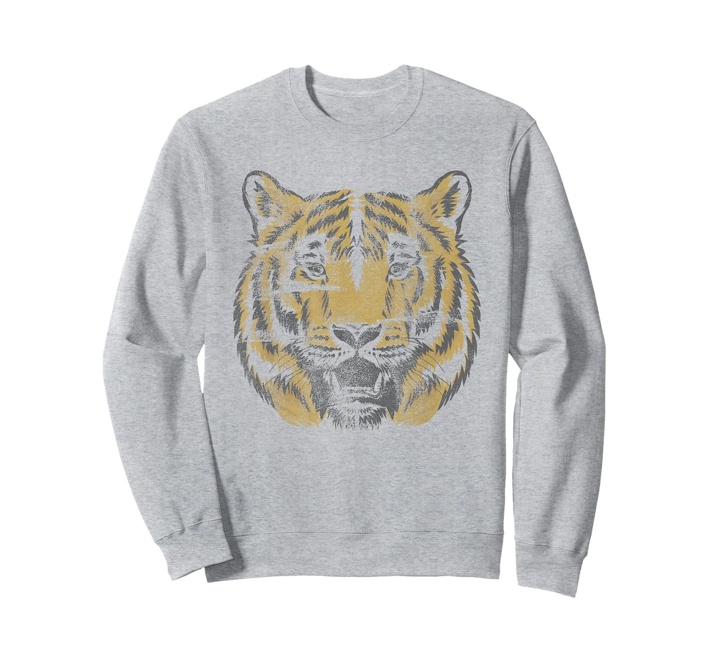 Vintage Tiger Face Tiger Head Wild Cat Lover Gift T-Shirt Small