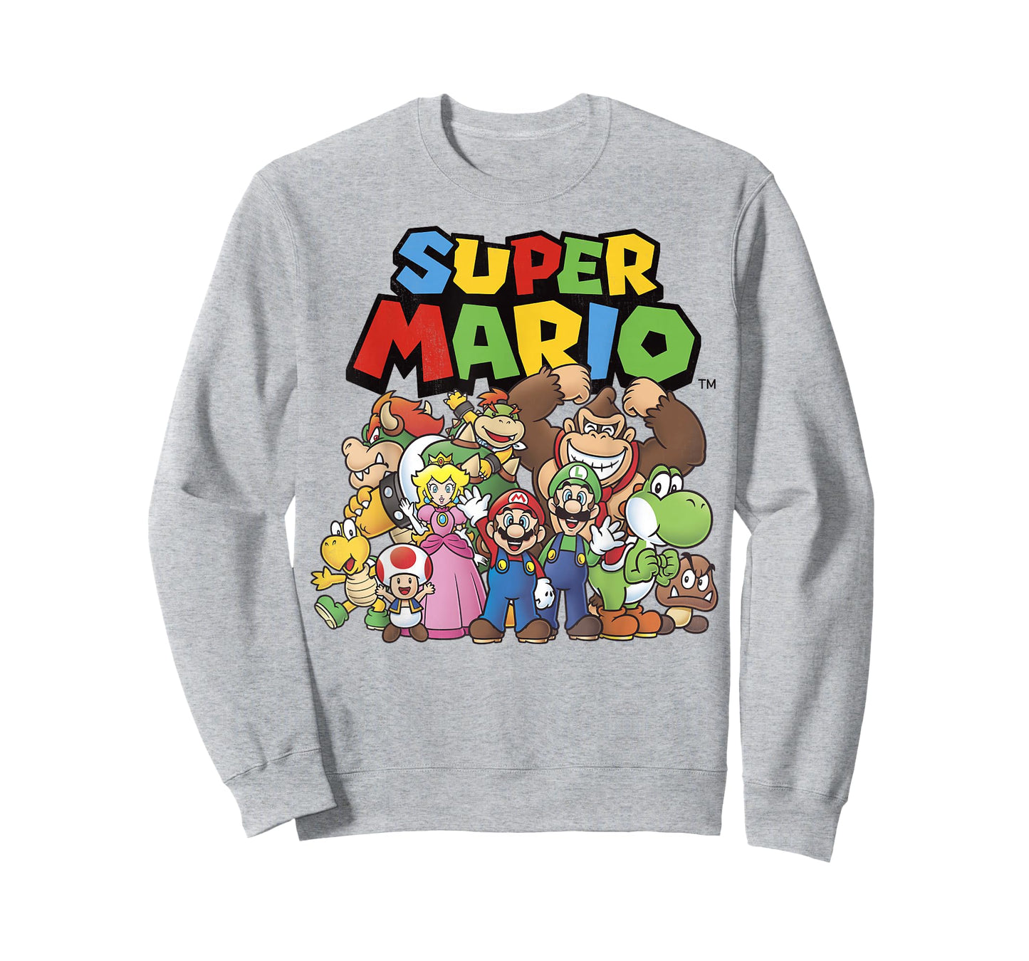 Super Mario Full Cast Group Shot Classic Graphic T-Shirt T-Shirt