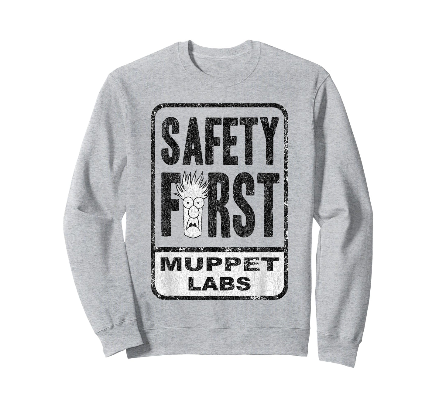 Disney The Muppets Safety First Sign Beaker Distressed T-Shirt