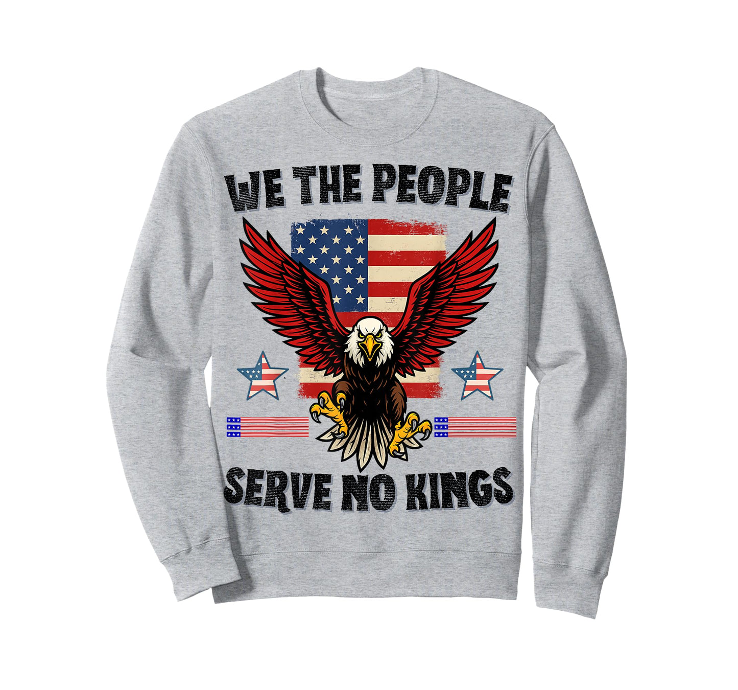 Serve No Kings Patriotic Freedom Anti Tyranny Liberty Quote T-Shirt