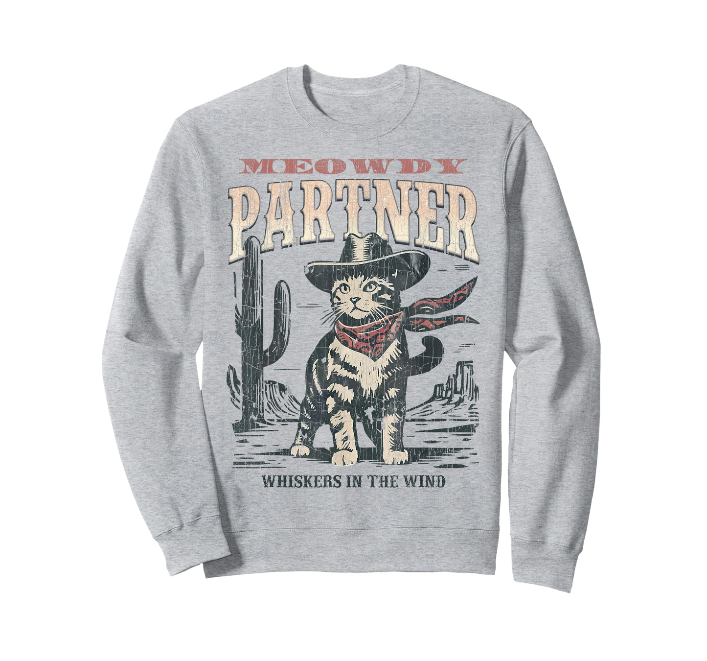 Meowdy Partner Cowboy Cat Vintage T-Shirt