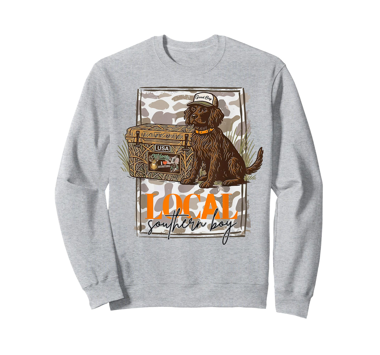 Local Southern Boy Boykin Spaniel Dog Duck Hunting Outdoor T-Shirt