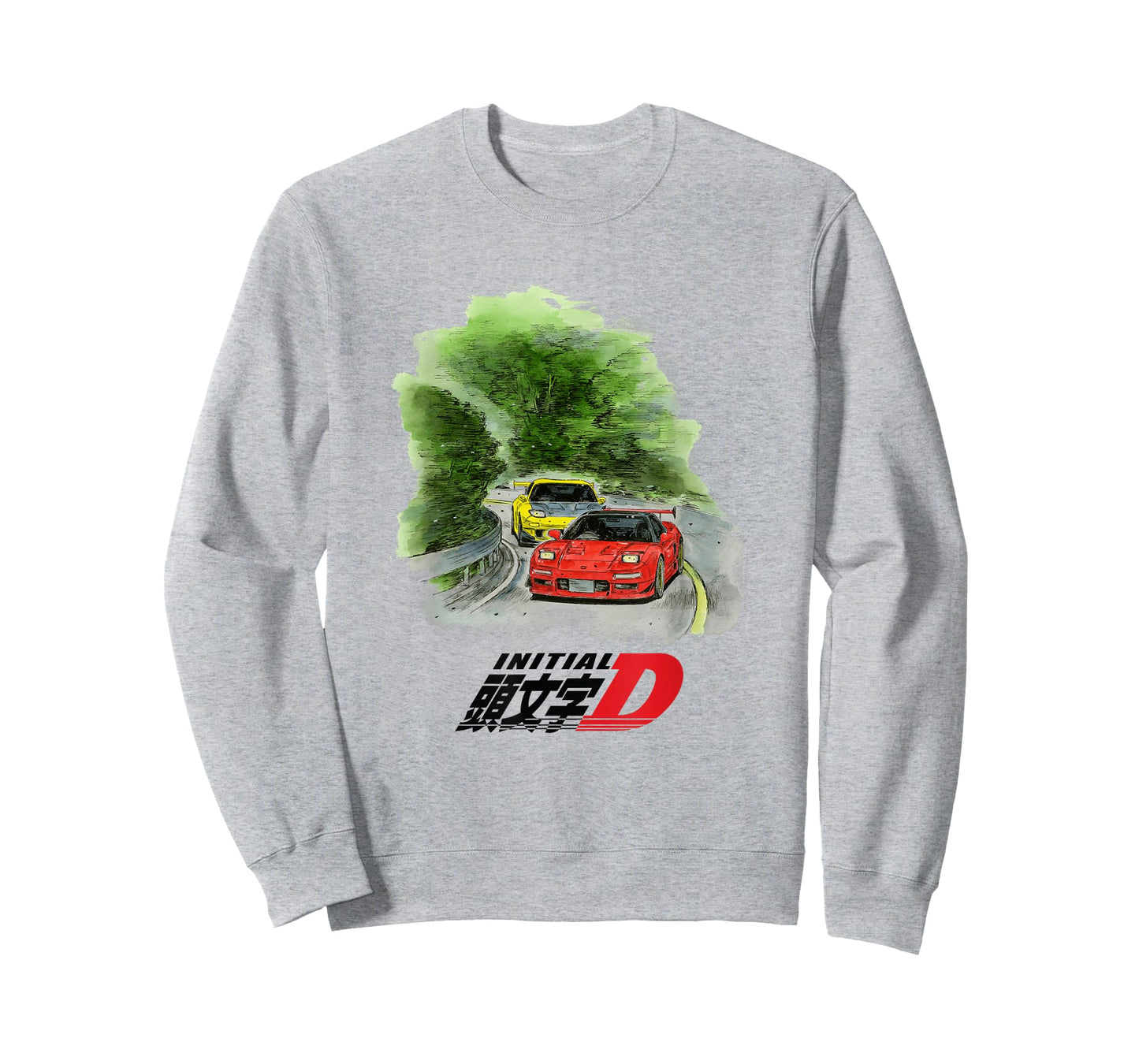Initial D Manga Watercolor Cars Racing T-Shirt