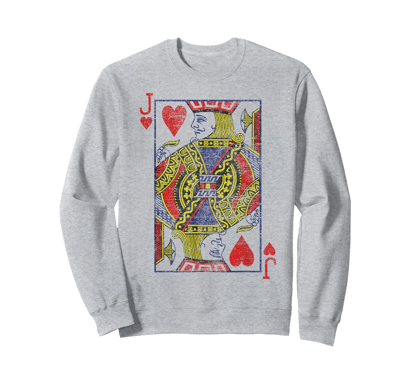 Bube of the Hearts Playing Cards Costume Poker Distressed T-Shirt