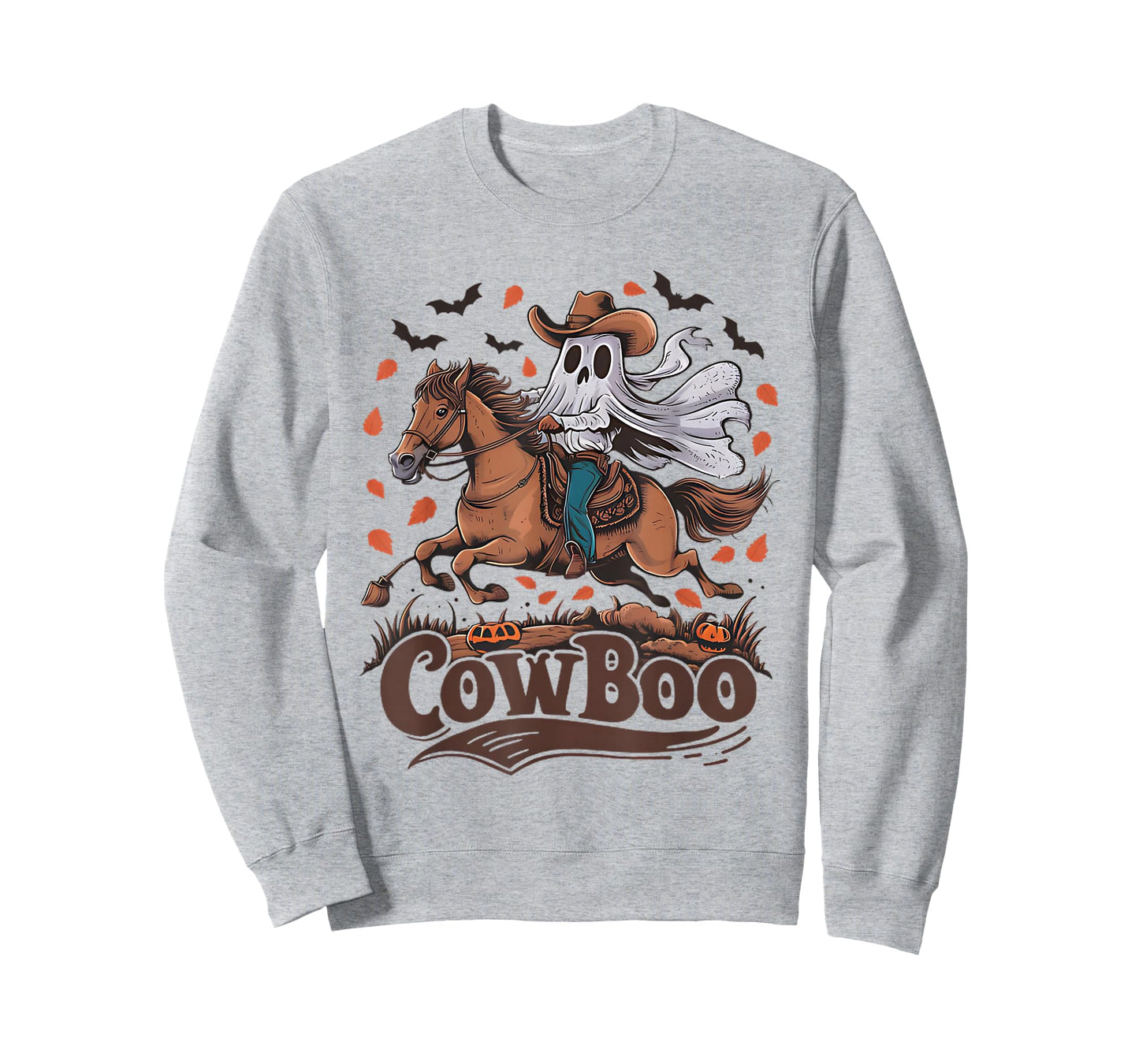 Fun Cowboo Ghost Riding Horse Western Cowboy Ghost Halloween T-Shirt