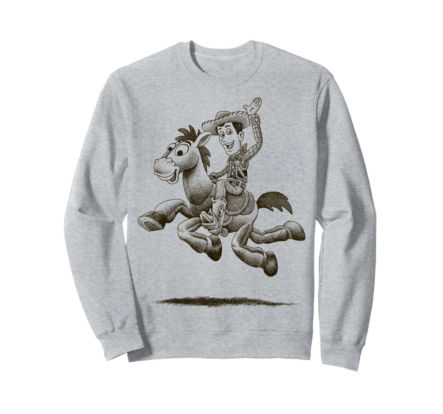 Disney Pixar Toy Story Woody Bullseye Sketch Graphic T-Shirt T-Shirt