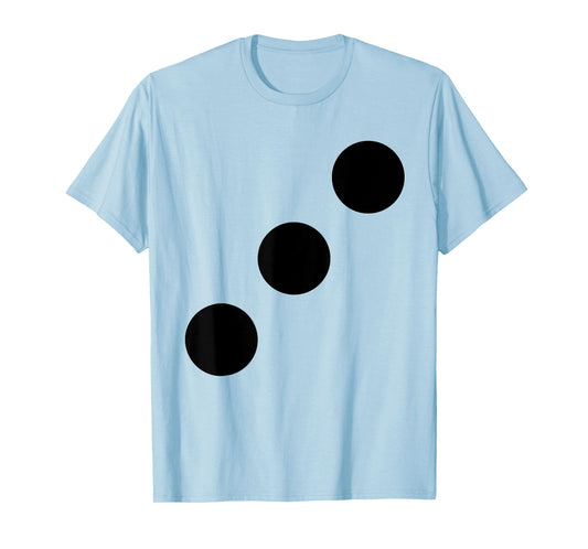 Human Dice Number 3 Group Matching Halloween Costume Family T-Shirt