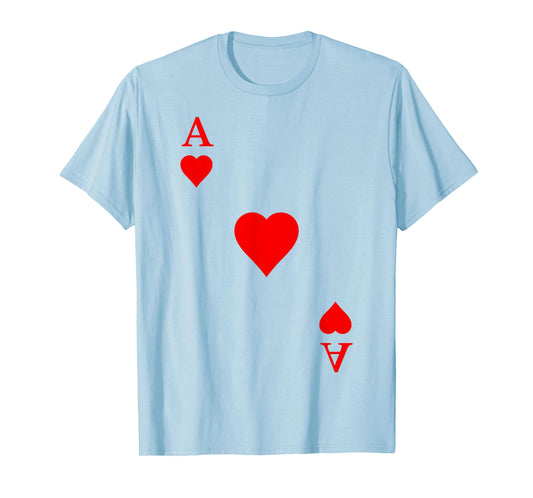 Playing card Ace of hearts Carnival Costume Poker T-Shirt