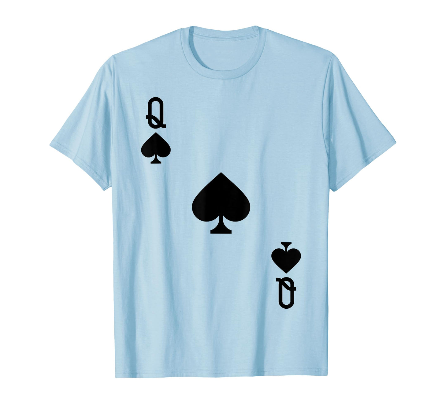 Queen of Spades Costume T-Shirt Halloween Deck of Cards T-Shirt