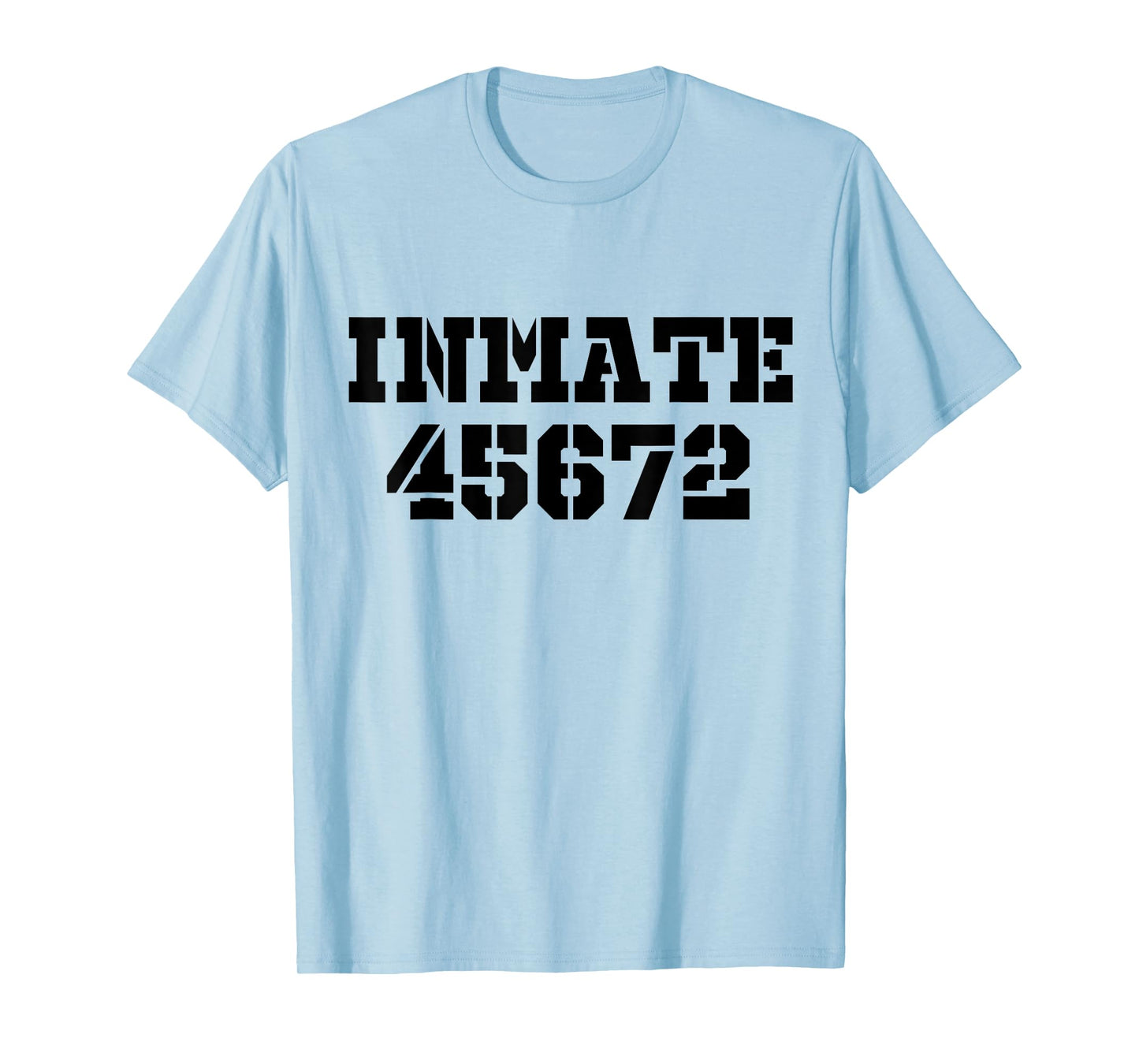 Jail Inmate 45672 Funny Prisoner Halloween Prison Costume T-Shirt
