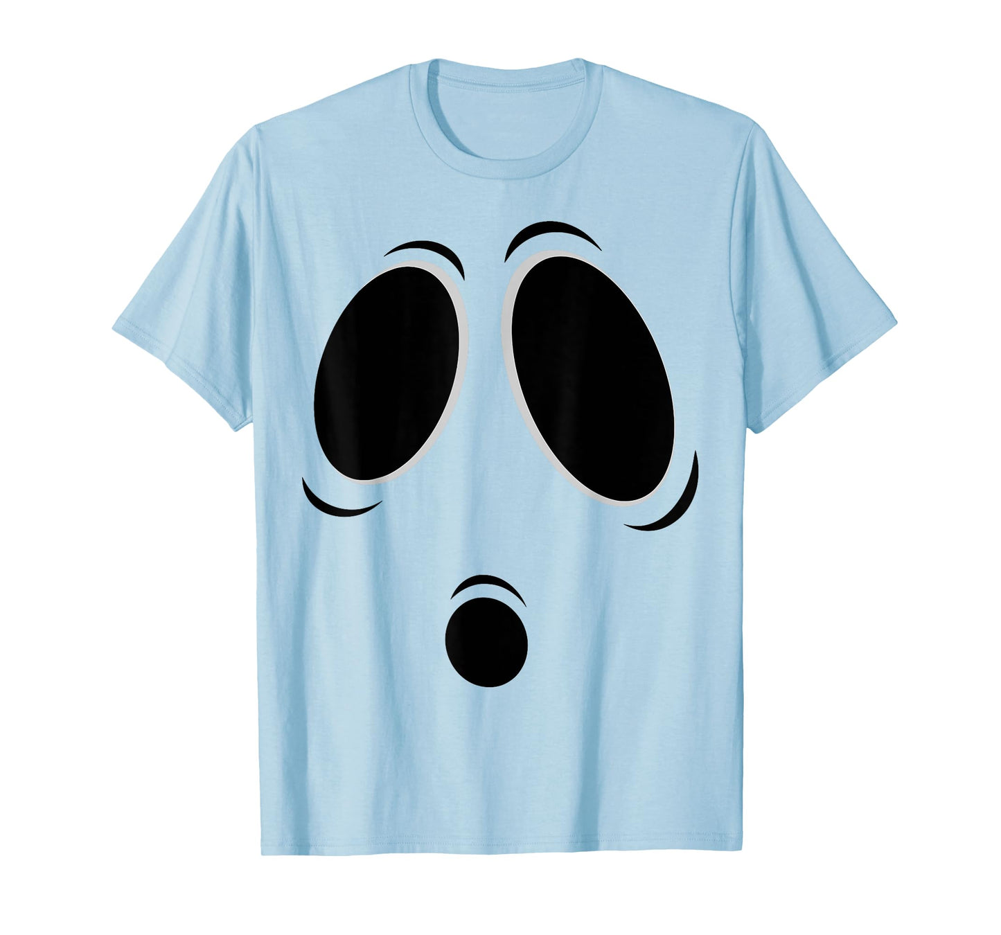 Funny Ghost Graphic Spooky Boo Face Halloween T-Shirt