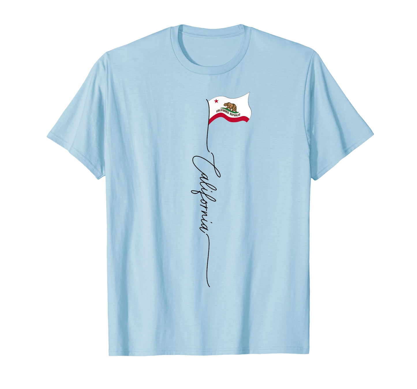 California State Flag, California Patriotic Signature Flag T-Shirt