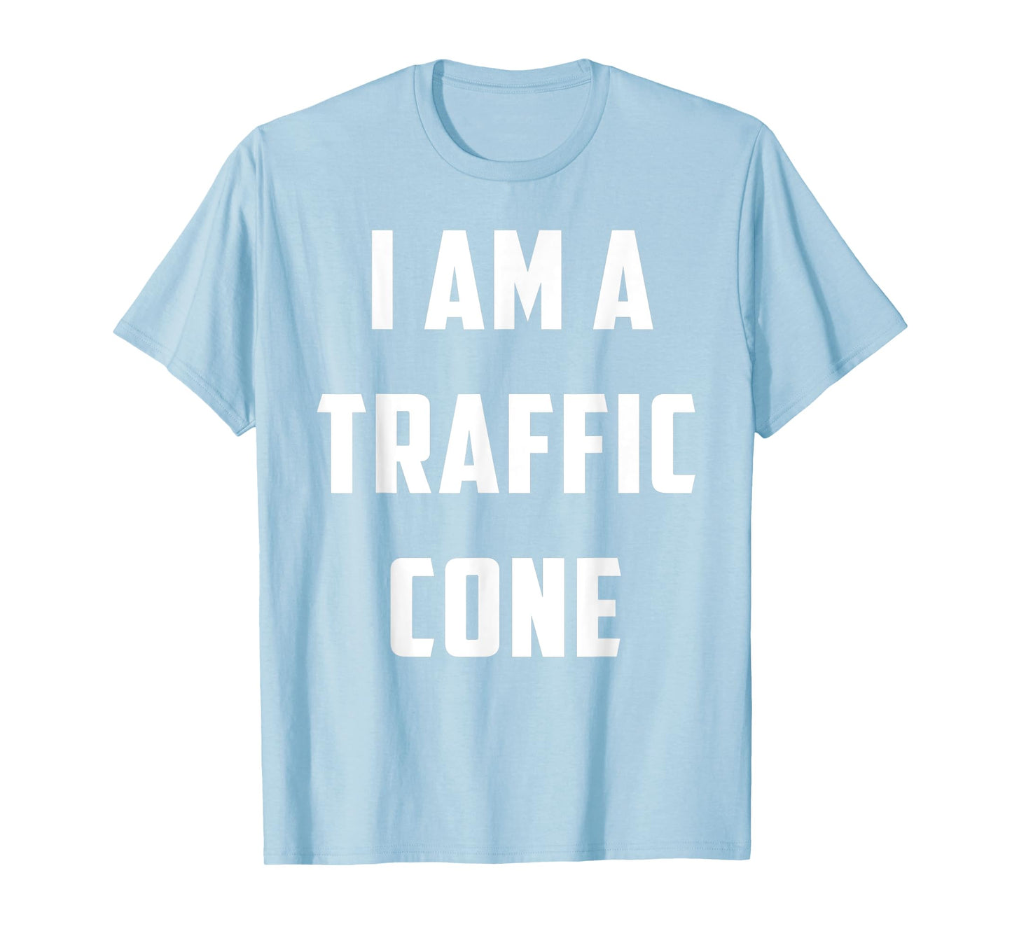 I am a Traffic Cone DIY Halloween Night Party Costume Tee T-Shirt