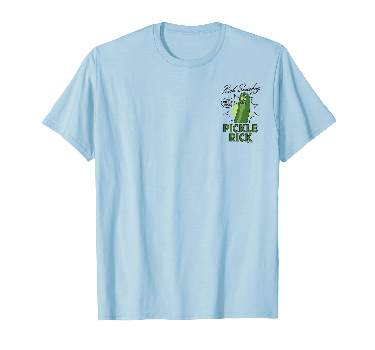 Rick And Morty Rick Sanchez Is Pickle Rick Chest BF Poster T-Shirt