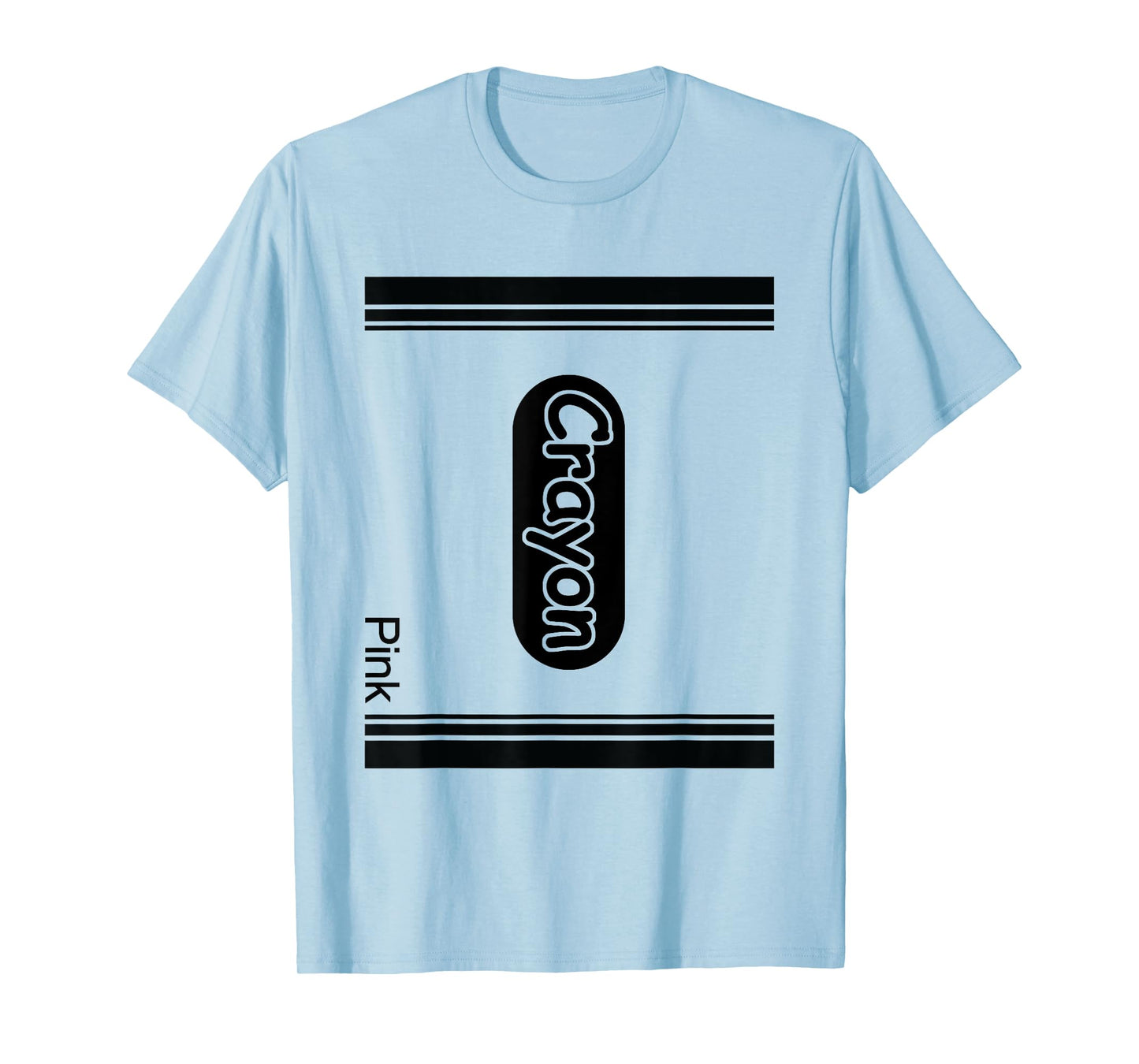 Pink Crayon Halloween Costume Adult T-Shirt
